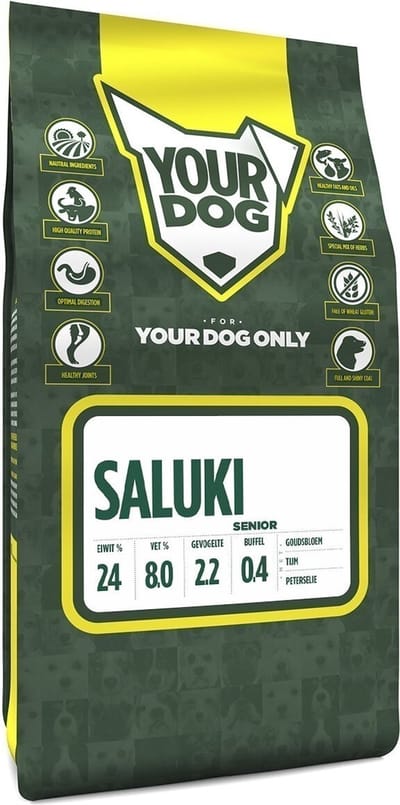 Yourdog Saluki Rasspecifiek Senior Hondenvoer 6kg | Hondenbrokken