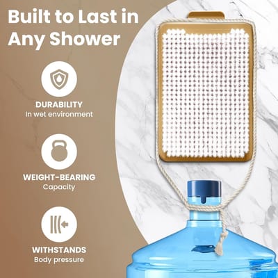 Rugborstel Douche Bevestiging - Wanden Exfoliërende Scrubborstel voor Rug en Lichaam