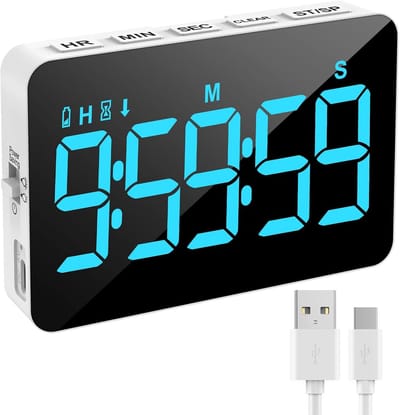 Digitale keukentimer met LED-display en instelbare helderheid