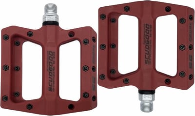 Fiets Pedalen - Antislip Pedalen - Mountainbiken - Verstelbare Pinnen - 10.5 x 9.8 cm - Rood