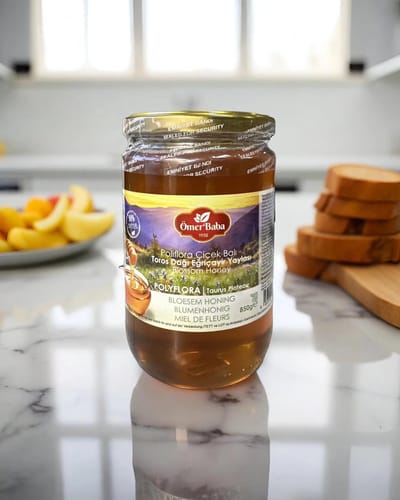 Echte bloemenhoning Polyflora (regio Toros-Eğriçayır) (Omer Baba) 850 g - Hakiki Çiçek Balı (Toros-Eğriçayır Bölgesi) (Ömer Baba) -Genuine Flower Honey (Toros-Eğriçayır Region) 850 gram