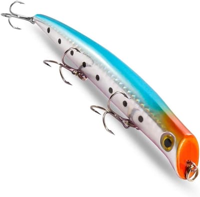 Drijvend Visaas - Hardbait Kunstaas - Roofvis Vangen - Realistische Zwembeweging - 128 cm 15 g - Levendige Kleuren