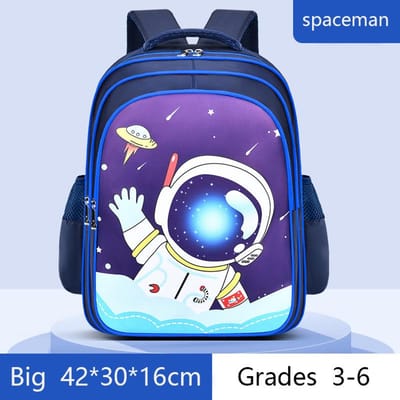 Sac à Dos Enfant Astronaute Garçons Sacs d'École Sac à Dos Collège Imperméable Grande Capacité pour Sac à Dos(Impressions Fun Espace 16 pouces)