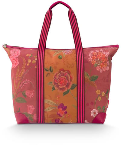 Pip Studio - Tilda Reistas Dames - Weekendtas - Bodhi Flower - Roze - 66x20x44cm