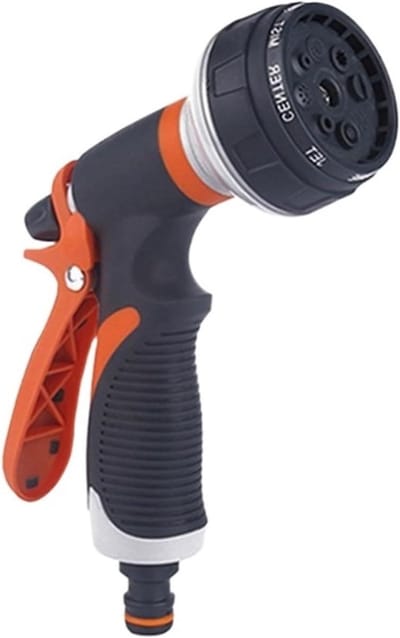Slangpistool Mondstuk - Hogedruk Sproeier - Auto Wassen - Variabele Waterdruk - One Size - Zilver