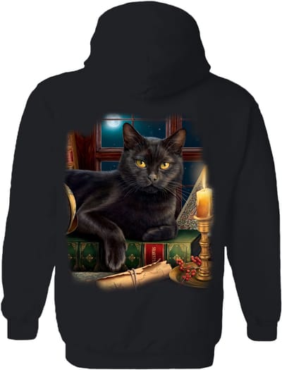 Zwarte Kat Black Cat By Candlelight The Coloured House Hoodie S