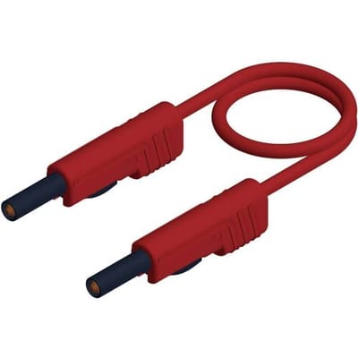 Hirschmann Test & Measurement MLB 25/1 V rt Meetsnoer Banaanstekker 4 mm Banaanstekker 4 mm 25.00 cm Rood 1 stuk(s)
