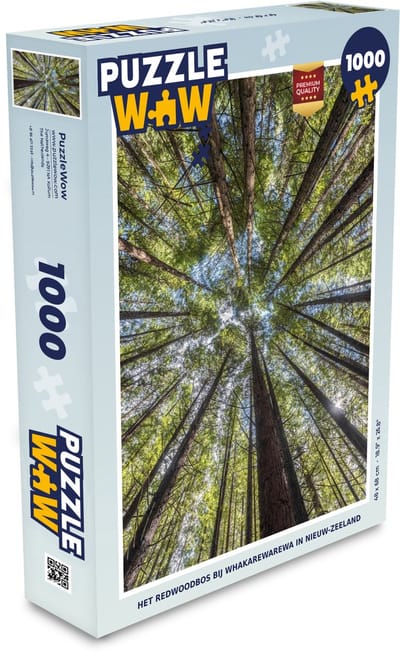 Puzzel Het Redwoodbos bij Whakarewarewa in Nieuw-Zeeland - Legpuzzel - Puzzel 1000 stukjes volwassenen