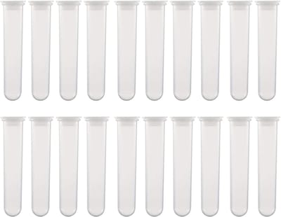 Dailygoods- Centrifugebuizen 20 ml - Kunststof - Klikdeksel - Rond - Polypropyleen - Transparant - 20 stuks - Reageerbuis