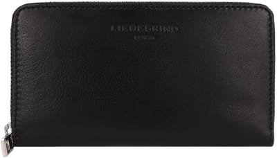LIEBESKIND BERLIN Leren Portemonnee Lila Sheep Natural Frieda Wallet Black Zwart