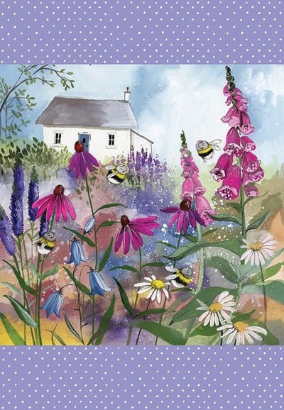 Alex Clark Theedoek Bijen ~ Bee Garden