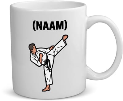 Akyol - karate met eigen naam koffiemok - theemok - Sport - karateka - sport - 350 ML inhoud