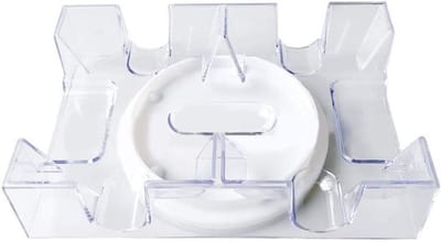Rotating Card Tray voor 2 en 6 Decks, 360 Graden Draaiend, Handige Speelkaarten Organizer en Houder voor Kaartspellen