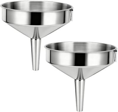 Dailygoods- Keukentrechter Roestvrij Staal - Grote Trechter - Trechter met Zeef - Trechter Klein - Trechter voor Flessen - Duurzaam en Praktisch
