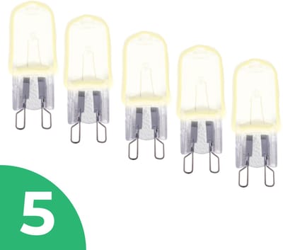 Trixline Mini Halogeenlamp G9 - 28W - Warm Wit Licht (2700K) - 300 lm - 2 jaar - Dimbaar - 5 stuks