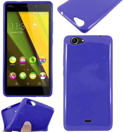 ebestStar - Hoes geschikt voor Wiko Pulp Fab 4G, Beschermhoes Siliconen Schokbestendig, Dun en Flexibel, Donkerblauw