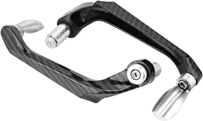 Motorfiets Hendelbescherming - Stuurbescherming Motor - Bescherming Motoronderdelen - Universele Pasvorm - 22 mm Stuurdiameter - Zilver