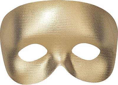 WIDMANN - Goudkleurig halfmasker voor volwassenen