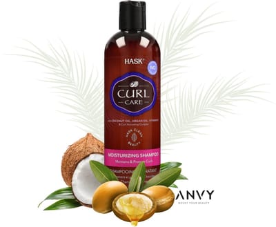 Hask Shampoo Curl Care Moisturizing Shampoo - Vitamine E - Anti-pluis - Voor de perfecte krul