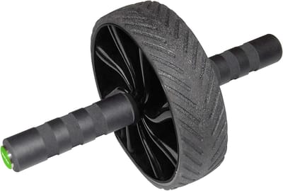 Buikwiel Trainer - Buikspierroller - Buikspieren Trainen - Antislip Rubber - 26 cm - Zwart