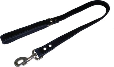 JACK AND VANILLA Hondenriem / Uitlaatriem - Vetleder - Blauw - Breedte: 2,5 cm - Lengte: 100 cm - Geschikt voor grote tot hele grote honden