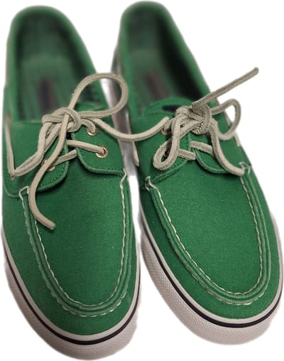 SPERRY BOOTSHOE-CANVAS-GREEN-SIZE 39