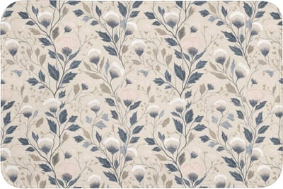 Badmat 90x60 cm - Antislip - Klassiek - Botanisch - Kleurrijk - Badmatten voor badkamer - Badkamermat - Douchemat - Badkamer mat
