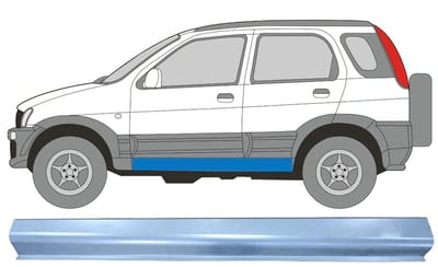 Reparatie dorpel voor Daihatsu Terios 1997-2005 / Links