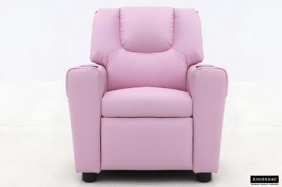 relaxstoel Renold - kinder relax- manueel verstelbaar- roze pu