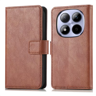imoshion Hoesje - Geschikt voor Xiaomi Redmi Note 15 Pro (4G) - Luxe Bookcase - Bruin