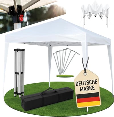 Vouwpaviljoen 3x3m Pop-Up Partytent - Opvouwbaar, Verstelbaar en UV-bestendig