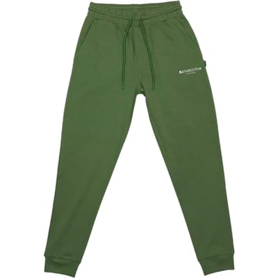 Aquascutum Heren Patroon Slim Joggers (Militair Groen)
