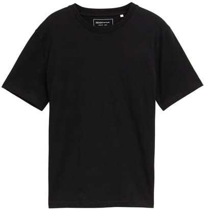 Tom Tailor Denim - Basic T-shirt in effen kleuren - Maat XS - Black