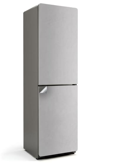 Wallfluent Koelkaststickers - Grijs Koelkast Folie - 60 cm x 205 cm - Grijs Koelkaststickers - Waterdichte Koelkast Sticker - Stijlvolle Koelkast Stickers - Koelkast Decoratie Stickers - Koelkast Cover