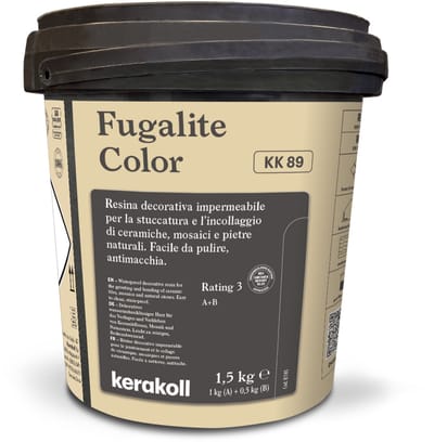 Kerakoll Fugalite Epoxy Voegmiddel KK89 - Kleur 89 Bruin - 1,5 kg Voegmortel voor Tegels & Natuursteen - Verkrijgbaar in 50 Kleuren - Greenbuild rating 4