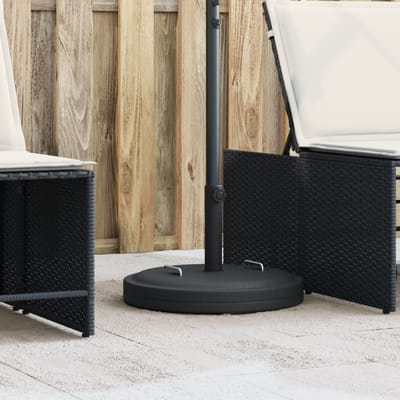 vidaXL - Parasolvoet - met - handgrepen - voor - stok - van - Ø38 - / - 48 - mm - 25 - kg - rond