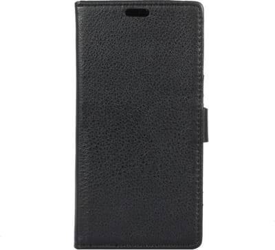 Shop4 - Motorola Moto Z2 Force Hoesje - Wallet Case Grain Zwart