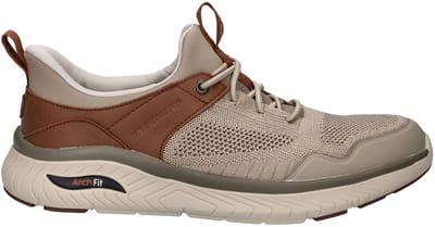 Skechers Arch Fit Crosser heren instapschoen - Taupe - Maat 45