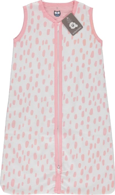 Briljant Baby Slaapzak Zomer Baby Dots Wit/Roze - 90cm - Baby Zomerslaapzak