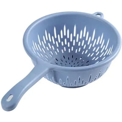 Spoelbak Waterfilter Keuken Afdruiprek Mand Plastic Waszeef Zeef Voedsel Handvat Fruit Afdruipkom Groente gray