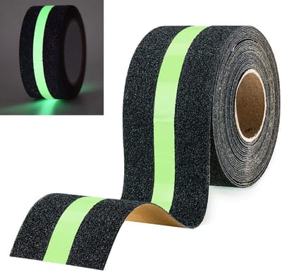 Antislip Griptape Glow in the Dark voor Trappen en Terrassen - 10 m x 50 mm