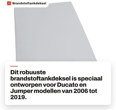 Dailygoods- Brandstoftankdeksel Krasbestendig - Tankklepdop - Compatibel met Ducato/Jumper/Relay III - Robuuste ABS-materialen - Weerbestendig - Duurzaam - Tankdop