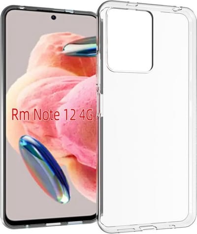 MobyDefend Hoesje - Geschikt voor Xiaomi Redmi Note 12 4G - Transparante TPU Backcover - Volledig Doorzichtig