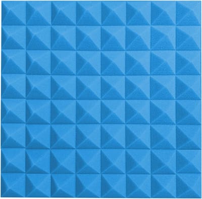 Akoestische Panelen - Geluidsisolatie Spons - Geluidsverbetering Thuis - Hoge Dichtheid Schuim - 50x50cm 10 Stuks - Blauw