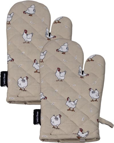 Ovenwanten - 2 Stuks - Comfort Grip - Machine wasbaar - Cadeau voor haar - Kippen - Kip