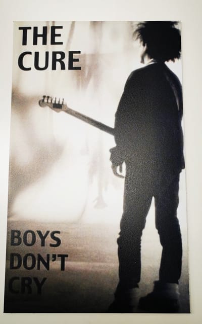 The Cure Boys don't Cry Wandbord - 18x30cm - Dibond - Muziek - Wanddecoratie