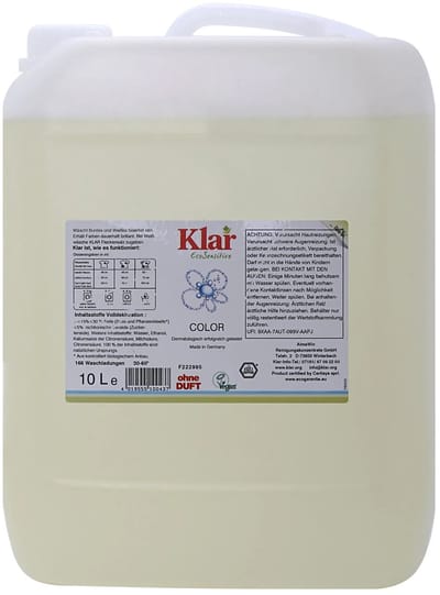 Vloeibaar Kleurwasmiddel 10 Liter Parfumvrij
