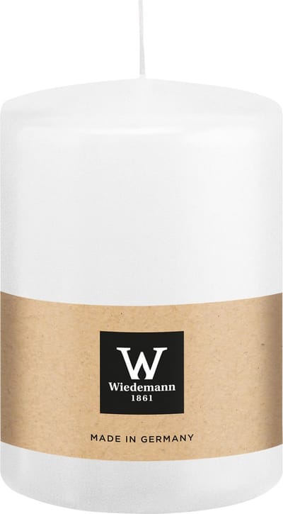 Wiedemann Cilinderkaars/stompkaars groot - wit - 15 x 10 cm - 113 branduren - zuilkaarsen