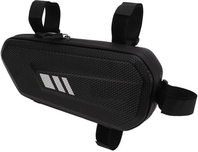 Dailygoods- Zadeltas 2L - Waterdichte Zijzak - Duurzaam EVA/PU-leer - Lichtgewicht - Geschikt voor Motorfiets - Met Dubbele Ritssluiting - Motortas