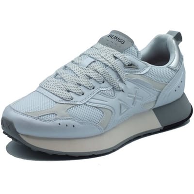 SUN68 Jaki 2.0 Maille Argentée - Baskets Homme Chaussures Blanc Z36119-01 ORIGINAL EU 42 blanc